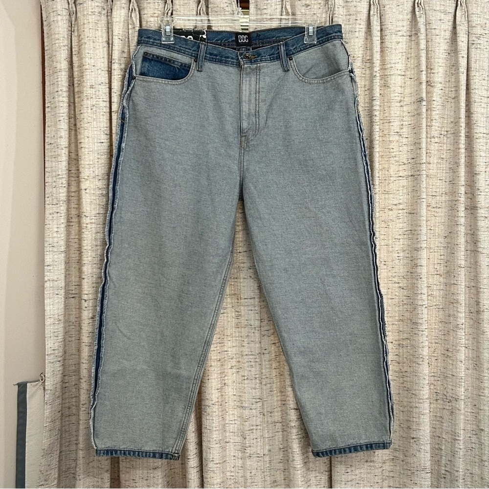 BDG Men's Inside-Out Straight Cropped Jeans